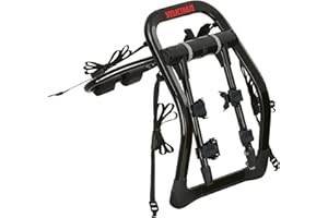 Yakima FullBack 3 Premium Trunk Bike Rack, Holds 3 Bikes, Tool-Free Installation, SuperCush ZipStrips, Foldable Arms, SKS Locks, Bottle Opener