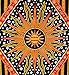 Twin Orange Burning Sun Tapestry, Celestial Sun Moon Planet Bohemian Tapestry Tapestry Tapestry Wall Hanging Boho Tapestry Hippie Hippy Tapestry Beach Coverlet (Twin (54 X 84 inches approx, Orange)
