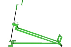 MULINSONFLY Ride-On Lawn Mower Jack Lift - Telescopic Maintenance Jack for Garden Tractors and Riding Lawn Mowers, 880 lbs Weight Capacity, Manual and Power Tool Handles Included