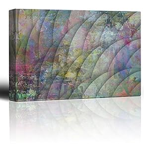 Colorful Scale Textured Pattern - Canvas Art Home Art - 12x18 inches