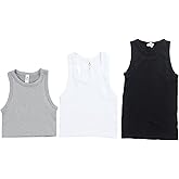 90 Degree By Reflex 3-Pack Seamless Ribbed Tank Tops for Women | Short Length, Mid Length, and Full Length Tank Varieties