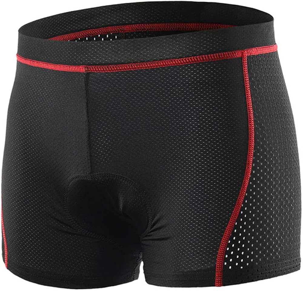Upgrade Men's Cycling Underwear Soft Mesh Gel Padded Cycling Underwear Undershorts MTB Liner Shorts: Clothing