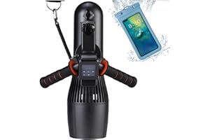 G GENEINNO Underwater Scooter with 30M Waterproof Bag, 500W RC Sup Motor 10-Speed Switch, 40M Depth Swimming Pool Sea Scooter for Jet Surfboard,