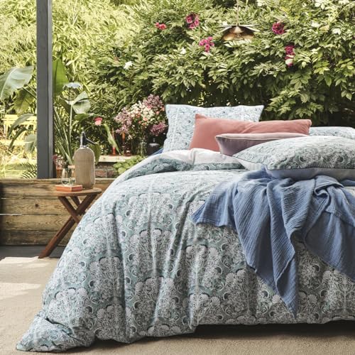 Printed Cotton Percale Duvet Cover, Imperial, 200 x 200 cm, Essix