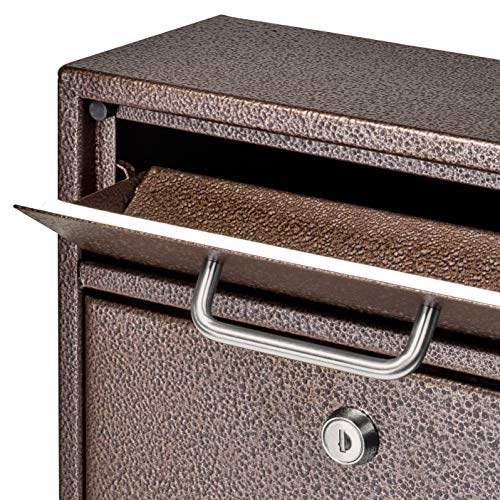 Mail Boss 7418 High Steel Locking Mounted MailboxOffice Drop Comment