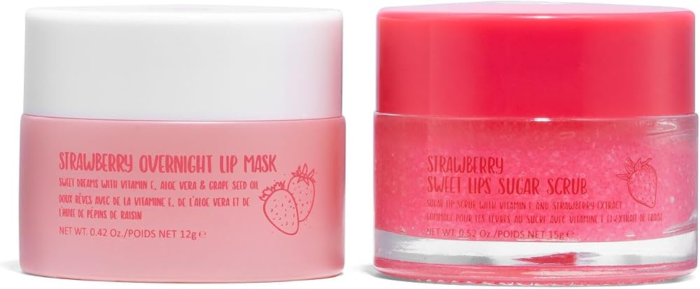 W7 Sweet Dreams Lip Scrub & Overnight Lip Mask Duo 2 Piece Gift Set