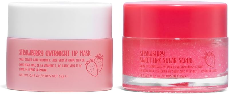 W7 Sweet Dreams Lip Scrub & Overnight Lip Mask Duo 2 Piece Gift Set