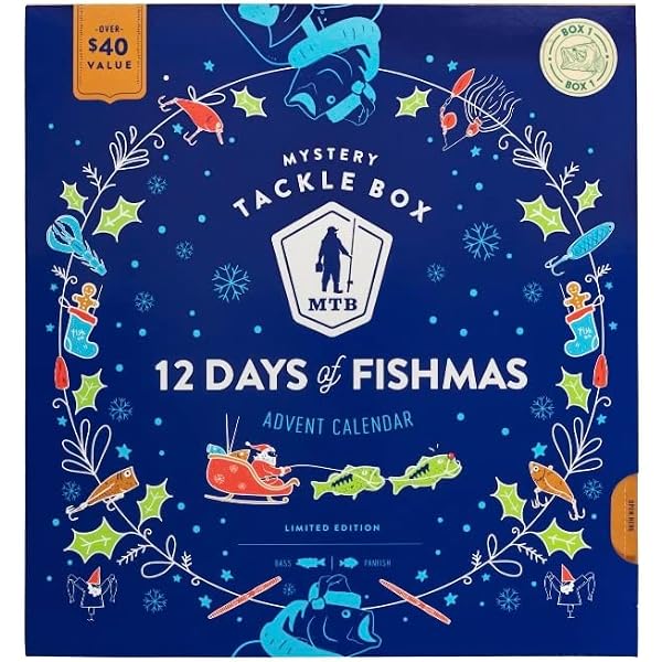 Amazon.com: Mystery Tackle Box 12 Days of Fishmas Advent Calendar 2022 :  Home & Kitchen