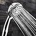 Couradric Handheld Shower Head, 7-Function High Pressure Shower Head with Brass Swivel Ball Bracket and Extra Long Stainless Steel Hose, Chrome, 4
