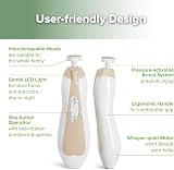 haakaa Electric Baby Nail Trimmer with LED Light 6 Heads Acorn view 4