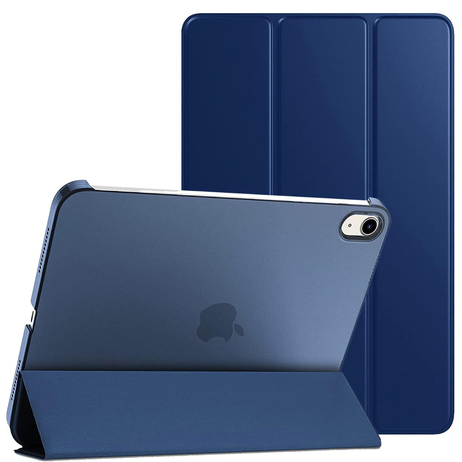 PROTech Case for iPad 10th Generation Case 2022, Slim Stand Cover for iPad 10th Gen 10.9 inch, Support Touch ID, Auto Wake/Sleep Smart Shell with Translucent Back (Blue)