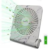 Digibond USB Fan Small and Powerful 5in 4-Level Speed Rechargeable 5.1in Easy to Carry