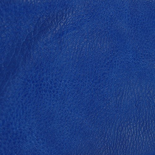 Humble Chic Vegan Leather Small Crossbody Bag or Wristlet Clutch Purse, Includes Adjustable Shoulder and Wrist Straps, Royal Blue, Cobalt