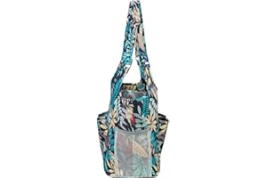 Ciieeo Storage Tote Knitting Tote Bag Yarn Storage Organizer Wool Shoulder Bags Crochet Supplies Pouches Travel Portable Yarn Bags for Crochet Hooks Yarn Balls Crocheting Kits Canvas Tote Bag