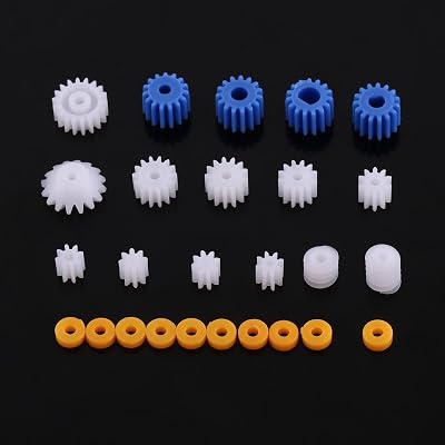Elprico 26pcs Plastic Spindle Worm Gear Shaft Sleeve Set 2-4MM for RC Aircraft