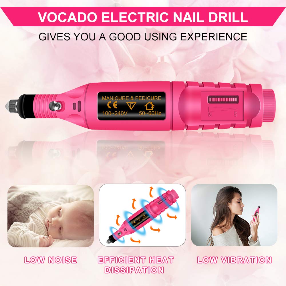 Electric Nail Drill, Acrylic Nail Tools, Professional Portable Electric Nail Kit, Pen Shape Finger Toe Nail Care, Electric Nail Polishing Machine, Nail File Nail Tips Manicure Pedicure Machine set: Beauty