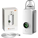 Portable Bottle Warmer for Travel,Cordless &amp; Rechargable Milk Bottle Heating