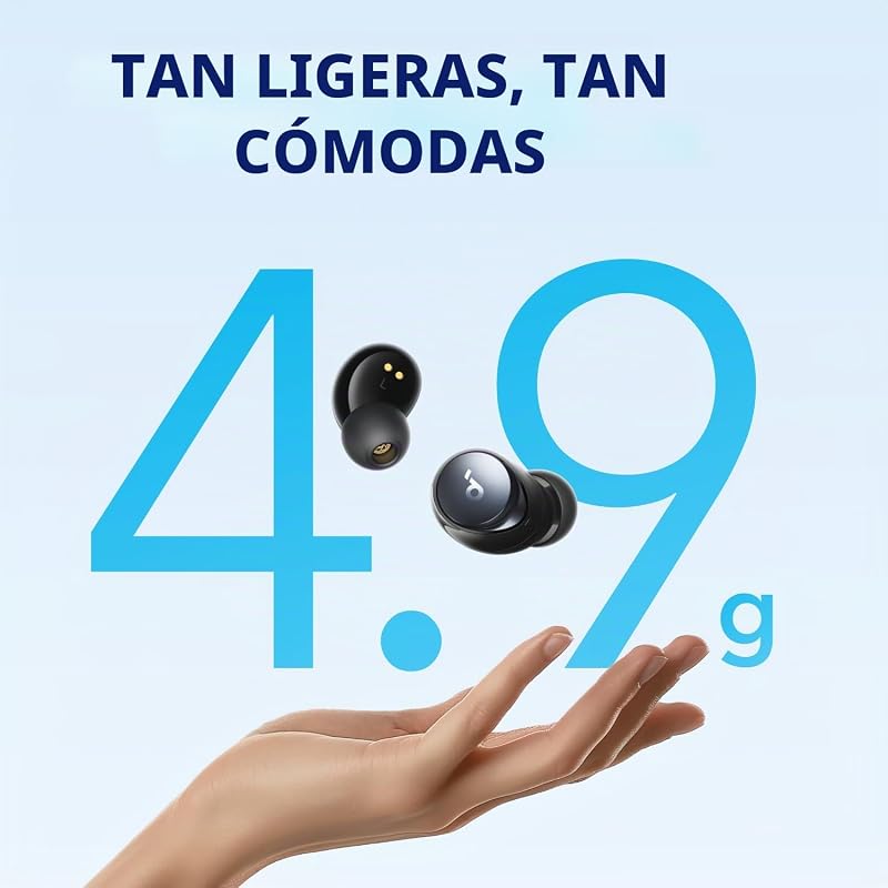 Soundcore by anker space a40 fones de ouvido bluetooth sem fio cancelamento de ruído ativo adaptativo, reprodução total de 50 horas, som ldac de alta resolução, ajuste confortável, 6 microfones, carregamento sem fio, carregamento rápido