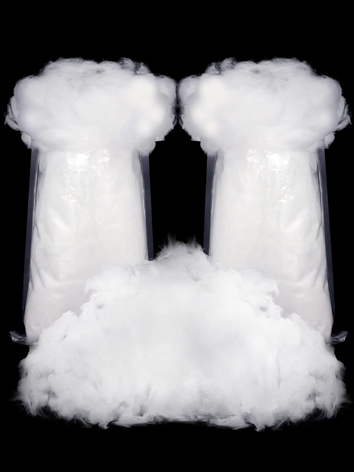 Artificial Snow - Riakrum Fake Snow Decor Fiber Artificial Snow Cotton Snow Fluffy Indoor Decoration for Winter Mantle Christmas Decoration(120 g)