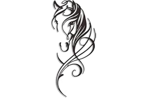 AIMERY Metal Horse Wall Decor - Line Art Pictures for Home - Dynamic Sculptures for Bedroom, Bathroom, Living Room