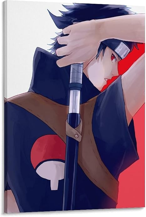 Amazon Co Jp Naruto ナルト うちはシスイアニメウォールアートキャンバスプリントポスター子供部屋の装飾絵画壁の装飾08 12インチ 30cm ホーム キッチン