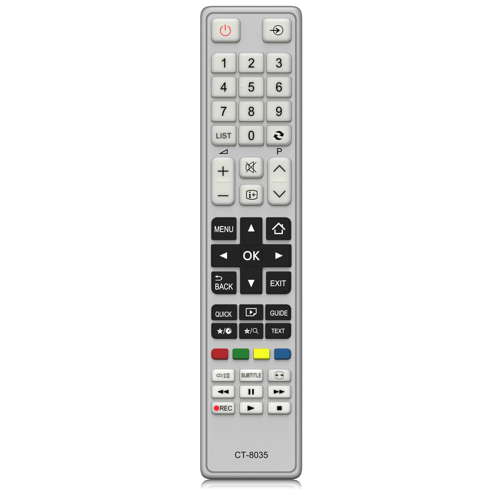 MYHGRC Replacement Toshiba CT-8035 Remote Control for Toshiba Smart TV LED LCD TV- No Setup Required