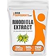 BulkSupplements.com Rhodiola Extract Powder - 3% Salidrosides, Rhodiola Rosea Extract - Herbal Supplement, Gluten Free, 200mg per Serving, 500g (1.1 lbs) (Pack of 1)