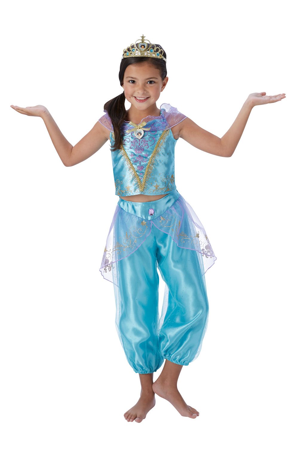 Rubie's Official Disney Princess Jasmine Aladdin Childs Deluxe Costume, Small 3-4 Years