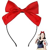 Semato Red Bow Headband for Girls Red Bow for Hair Headbands Bow Hair Accessories for Baby Girls Toddlers