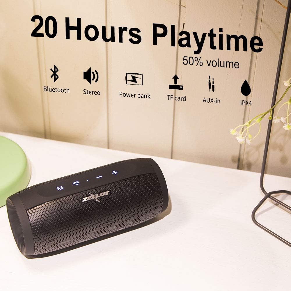 zealot s16 hifi portable bluetooth speaker