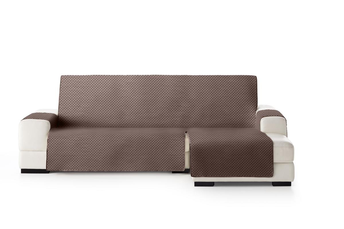 Eysa Cover, Polyester, C/7 Brown-Mink, Chaise Longue 240 cm. Suitable for Sofas from 250 to 300 cm