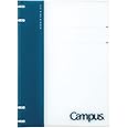 Kokuyo Campus Refillable Notebook, B5 2x2 Slim Ring Binder Notebook with Customizable Title Page, 40 Sheets Capacity. Suitable for 26 Holes Loose Leaf Paper, Navy (RU-NP704DB)