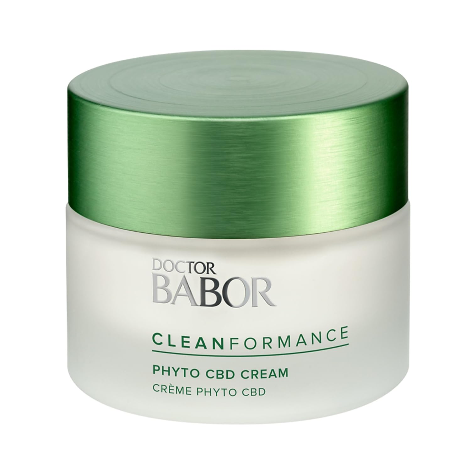 DOCTOR BABOR CLEANFORMANCE CBD Face Cream for stressed and damaged Skin, With Cannabidiol, Vegan Formula, Phyto CBD Cream, 1 x 50 ml