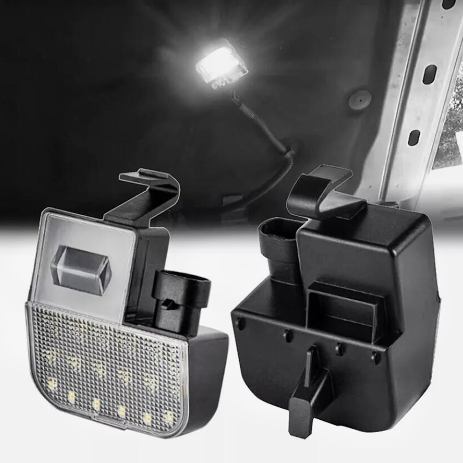 Photo 1 of Gsdmsye LED Under Hood Light Assembly for Chevy Express/GMC Savana 99-02 Sierra/Silverado 1500 2500 3500 Pickup, White Led Hood Engine Compartment Lamp OEM 12450086