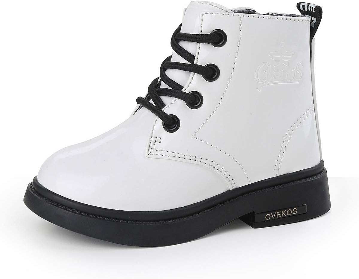 Girls Boys Winter Snow Boots Warm Flat Plush Shoes Waterproof Outdoor Slip Resistant Cold for Toddlers Little Unisex