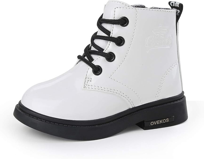 Baby Girls Ankle Boots Toddler Girls Snow Booties Little Big Kids Winter Waterproof Warm Shoes(3