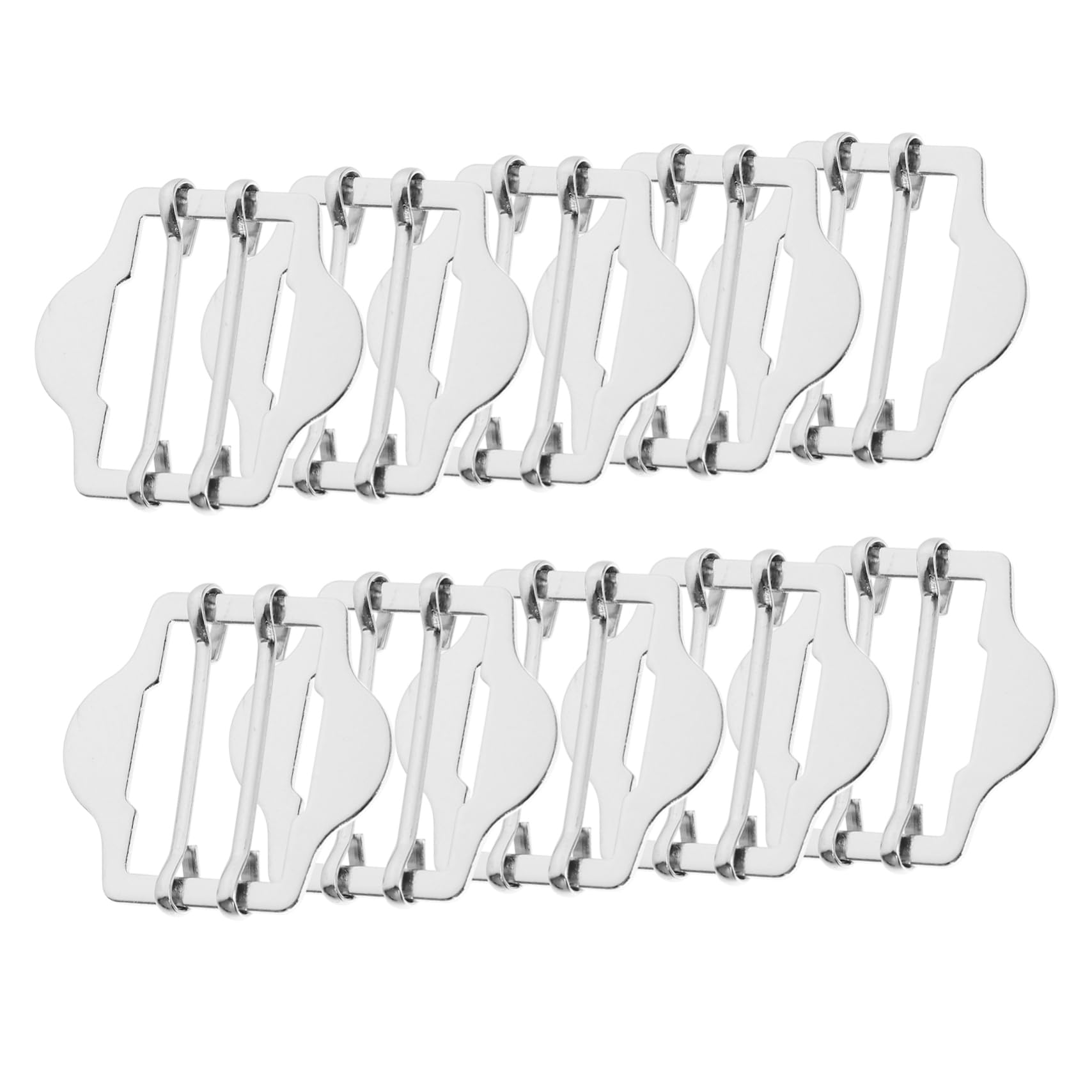 Operitacx 10Pcs Adjustable Metal Waistcoat Buckles for Clothing Decoration Durable Brass Belt Clips for Diy Projects and Costumes