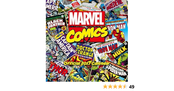 Marvel Comics Classic Official 2017 Square Calendar Danilo 9781785490958 Amazon Com Books