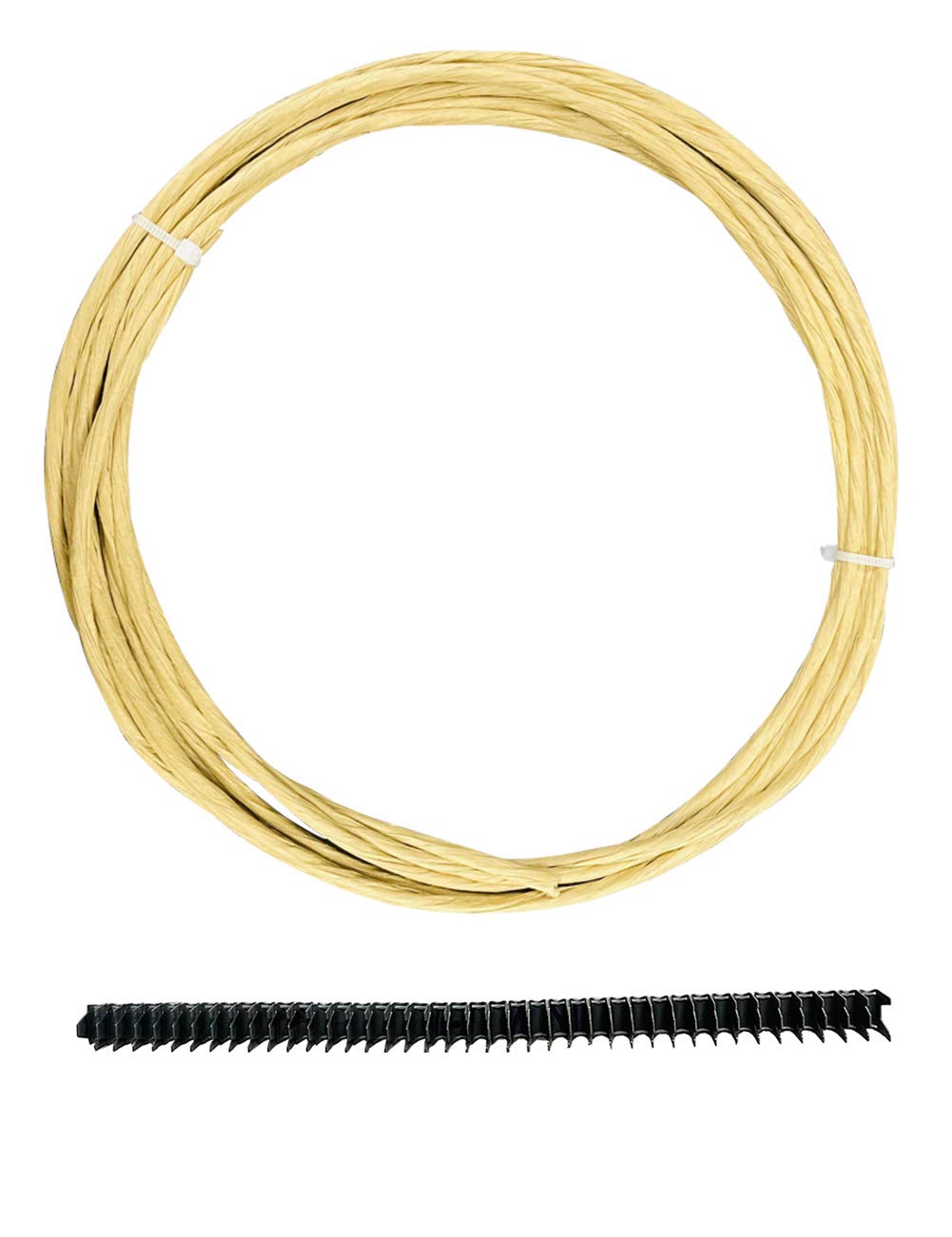 Upholstery Stay Wire for Sofa Furniture Springs, 9 Gauge with 40 Clips (10M/32ft)
