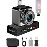 HIKMICRO Mini2Plus V2 Thermal Camera for iOS/Android, 256x192 IR Resolution, 512x384 SuperIR, Manual Focus, 25Hz, for Phone/T