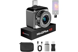 HIKMICRO Mini2Plus V2 Thermal Camera for iOS/Android, 256x192 IR Resolution, 512x384 SuperIR, Manual Focus, 25Hz, for Phone/T