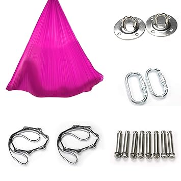 Amazon.com: L-CHUANG - Hamaca voladora para yoga aéreo, yoga ...