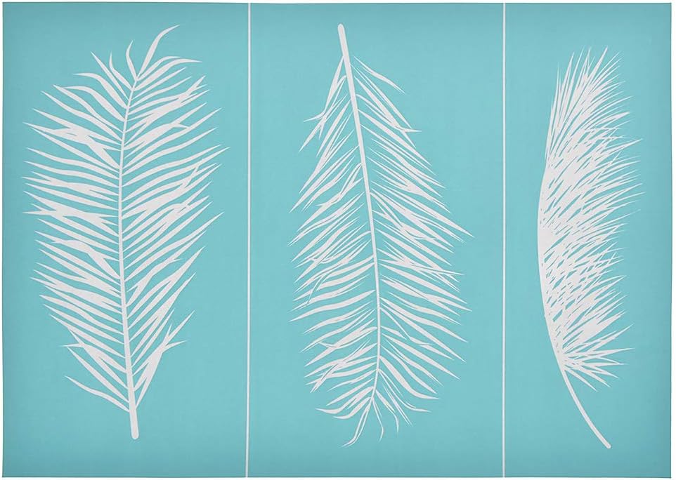 Self-Adhesive Silk Screen Printing Stencil Mesh Transfers Plant Pattern Series for Decoration DIY T-Shirt Pillow Fabric Painting, Needle Leaf