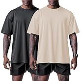 Muscle Killer 1/2pack Mens T Shirt Gym Workout Dry Fit Short Sleeve Athletic Fitness Crew Neck Tee Shirts Casual Loose Fit