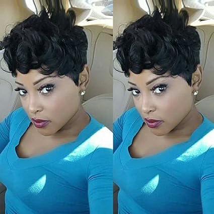 Hotkis Pixie Cut Wigs Short Human Hair Wigs Human Hair Short Wigs