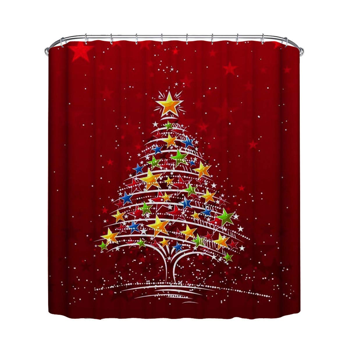 Kesee Clearance Halloween Christmas Shower Curtain Printed