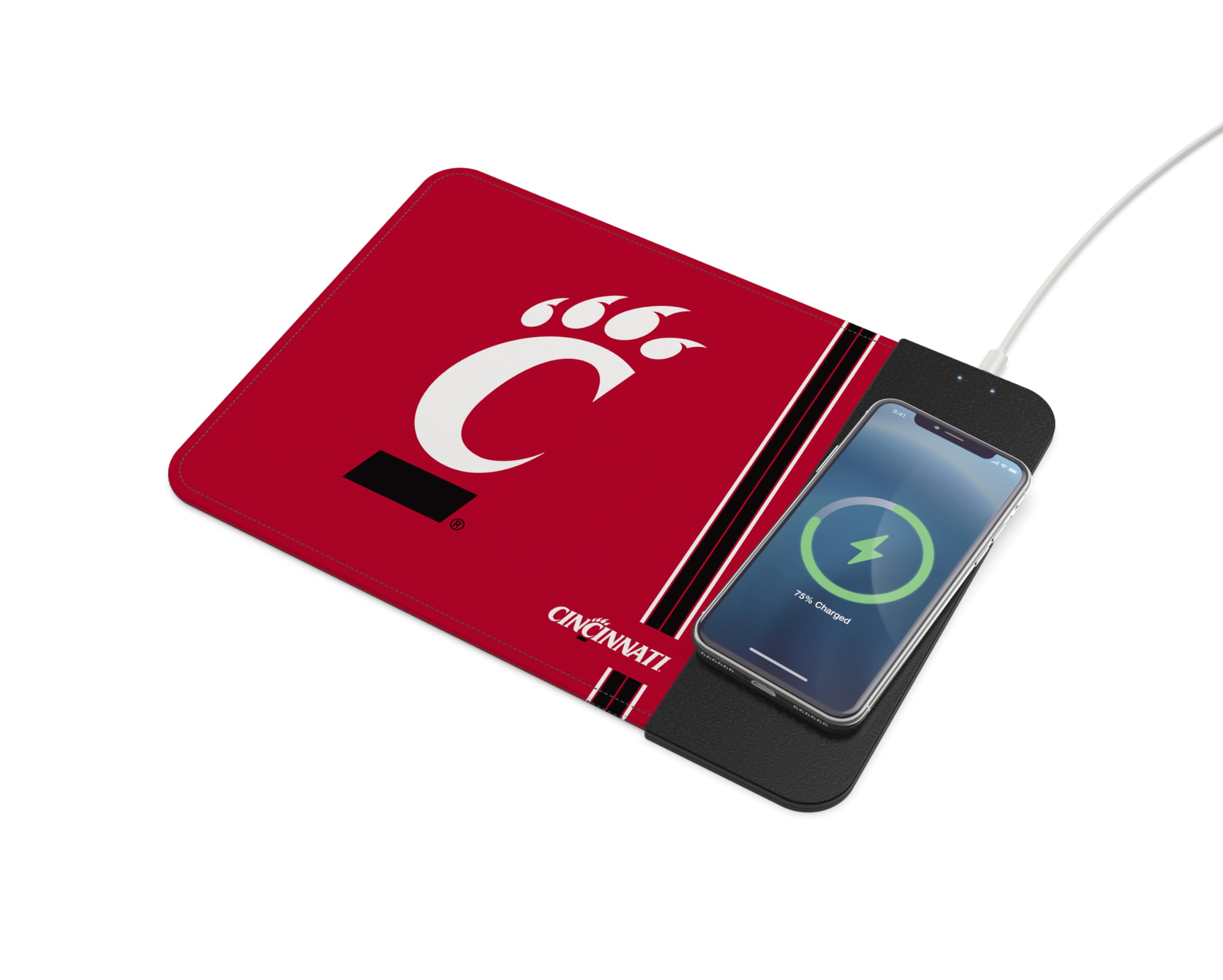 SOAR NCAA Wireless Charging Mouse Pad, Cincinnati