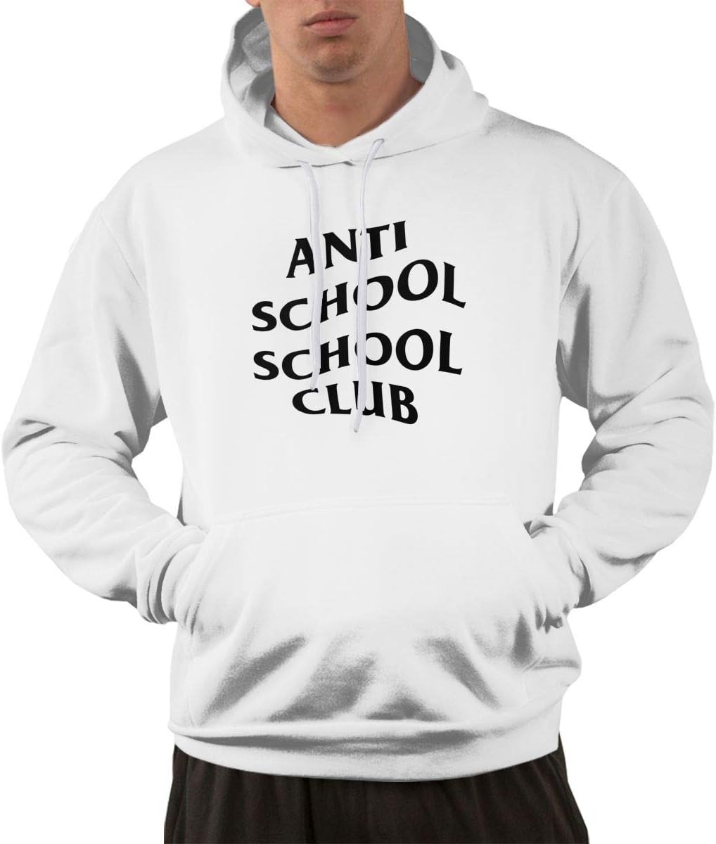 Anti Social Club Men's Hip Hop Hoodie Fashion Pocket Hooded Sweatshirt Clothes