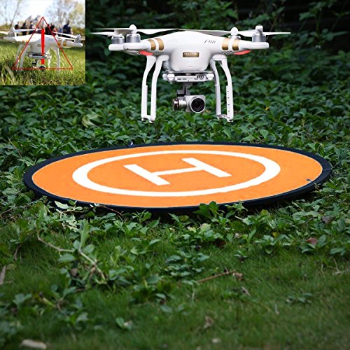 Drone Landing Pad, WisFox Universal Waterproof D 75cm/30'' Portable