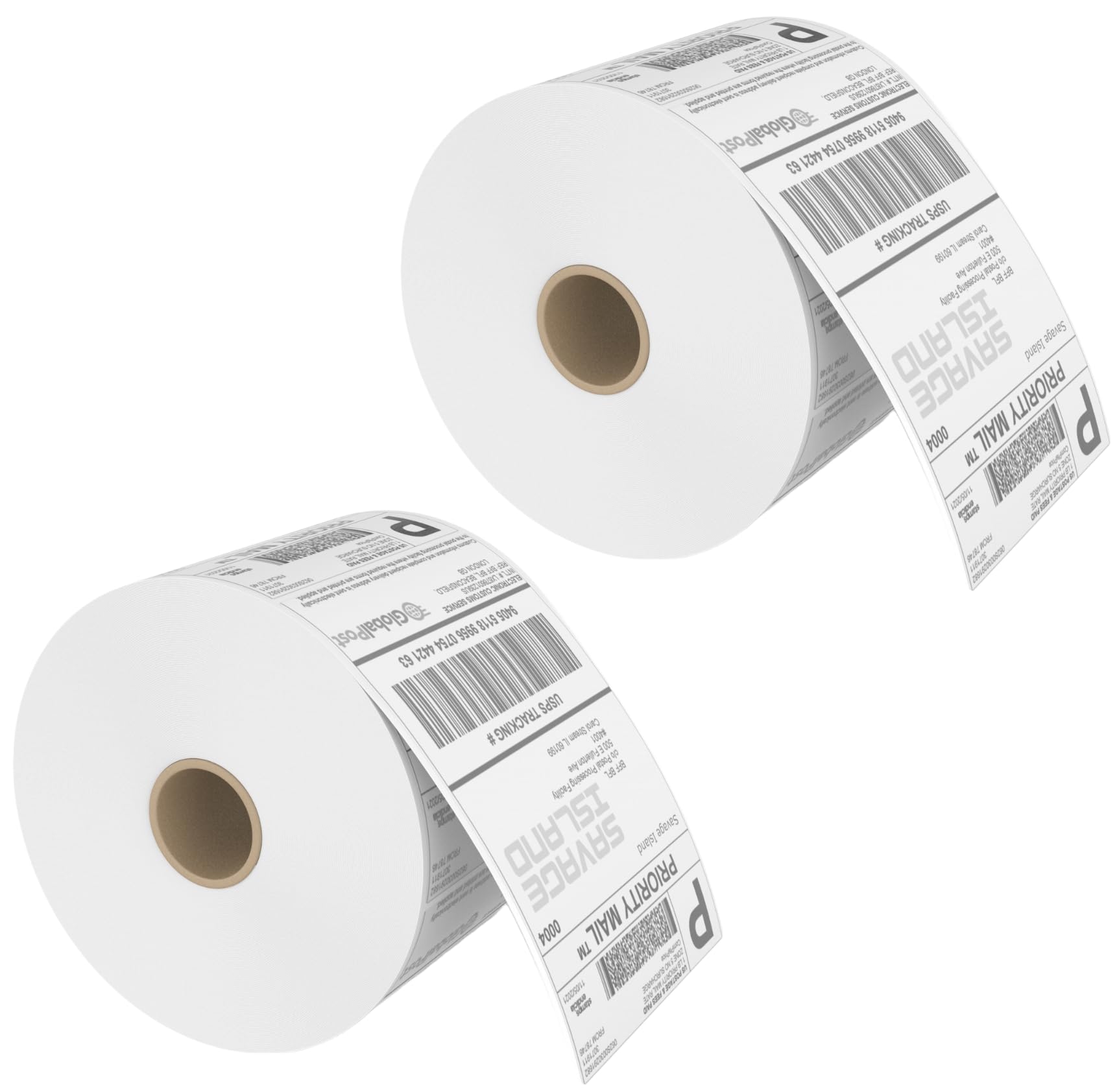 Premium White 6x4 100x150mm Direct Thermal Shipping Labels (2 Rolls - 1000 Labels)